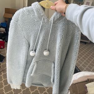 Fuzzy Hoodie with Pocket - Size L